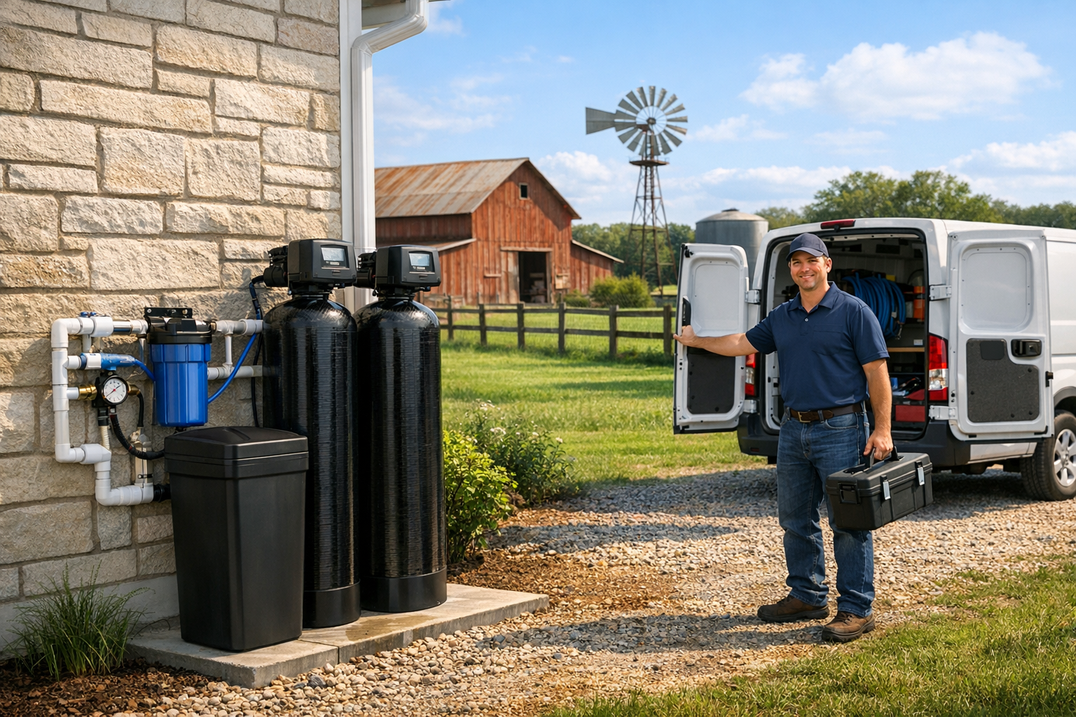 Full-Service Well Water Filtration System in Krugerville, Texas