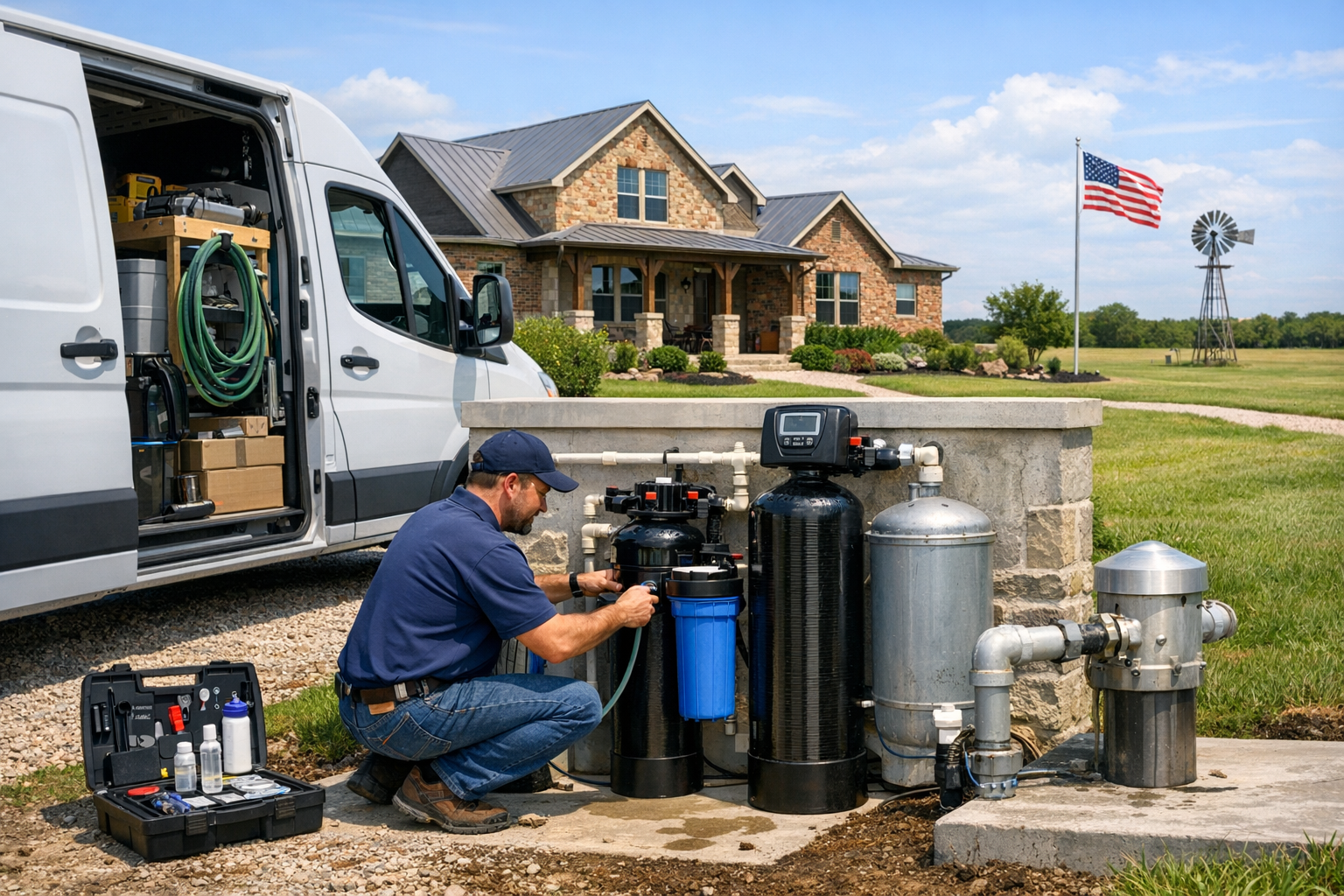 Full-Service Well Water Filtration System in McLendon-Chisholm, Texas