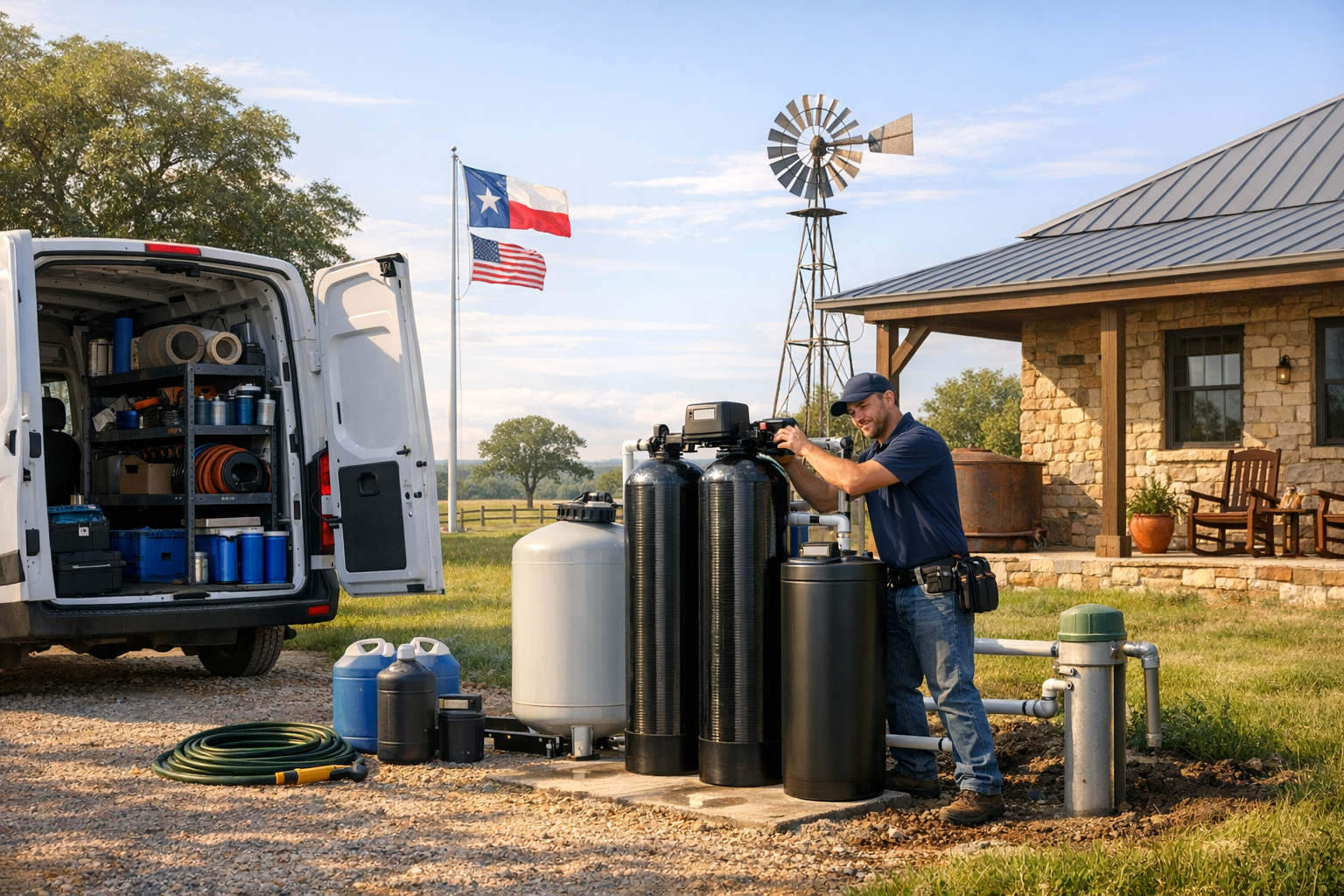Full-Service Well Water Filtration System in New Fairview, Texas
