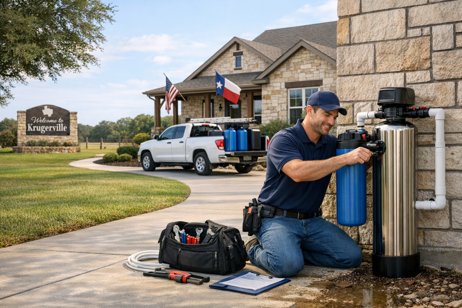 Premier Whole Home Water Filter Services in Krugerville, Texas