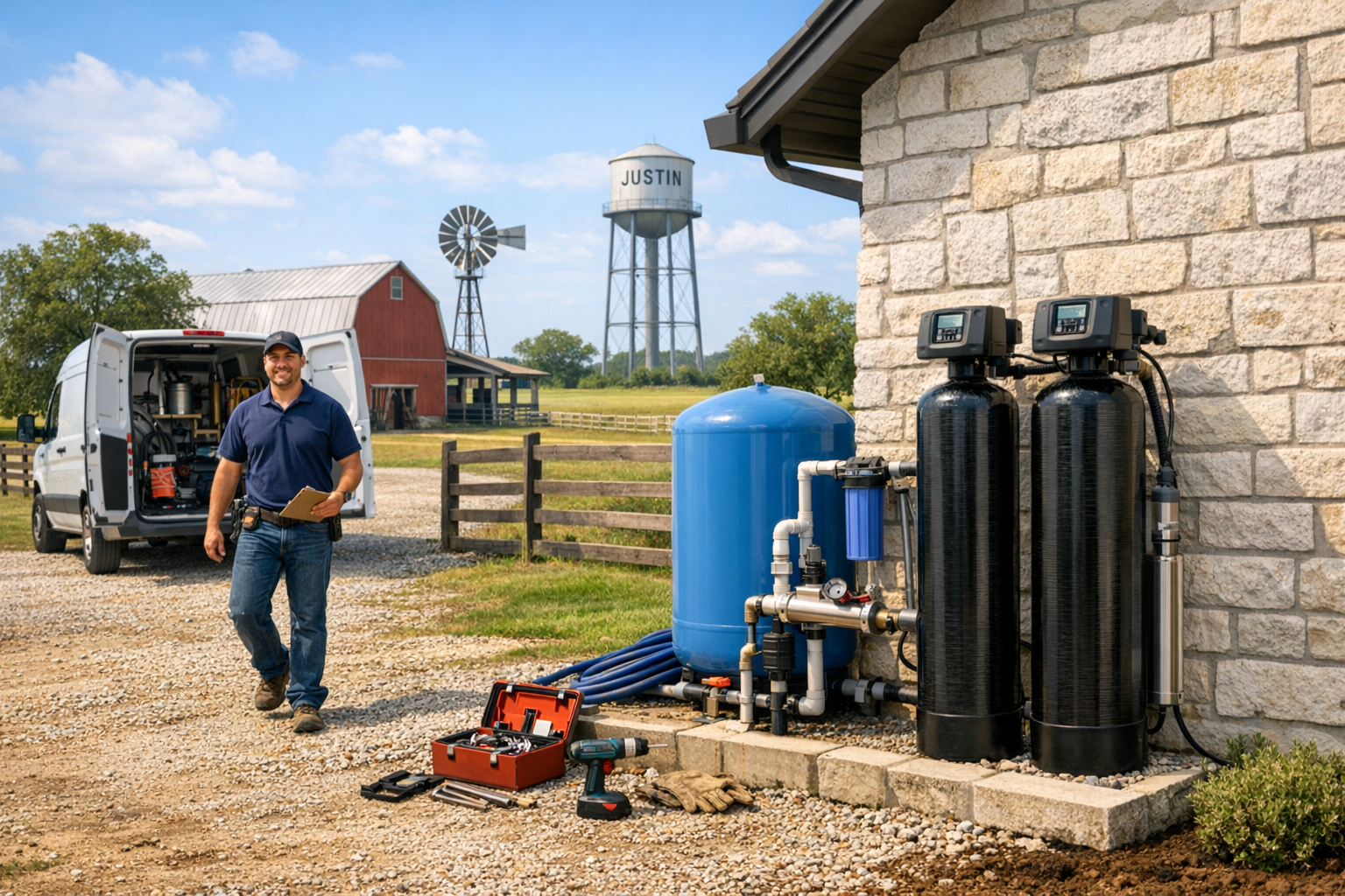 Well Water Filtration System Experts Serving Justin, Texas