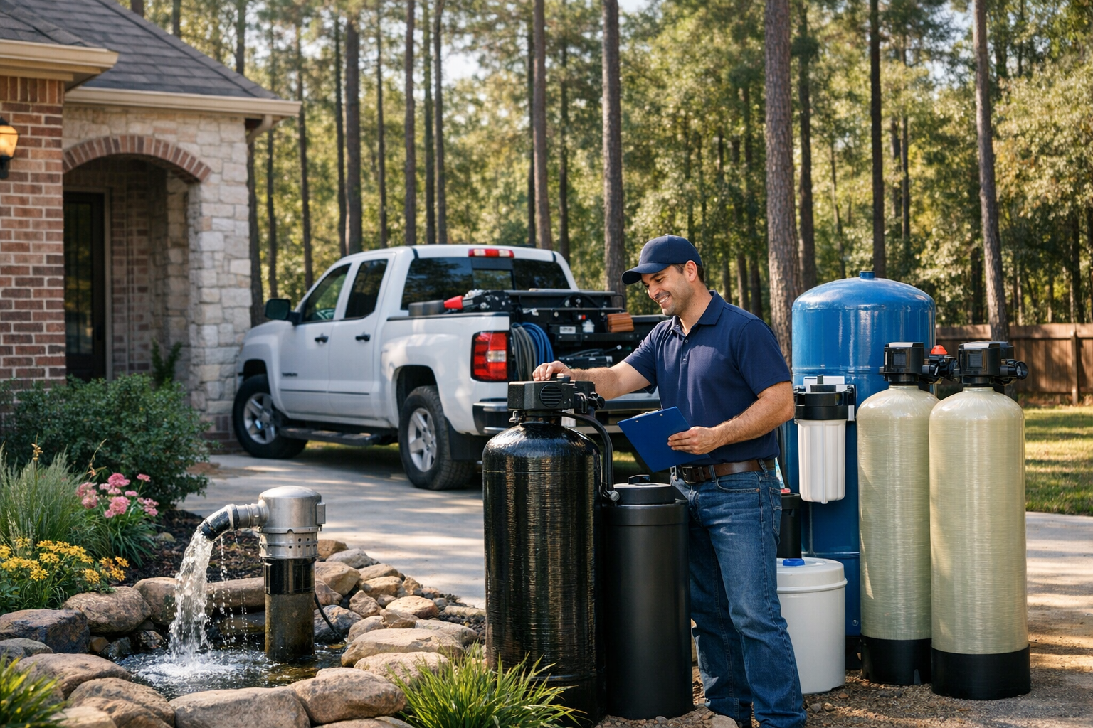 Well Water Filtration System Restoration Services in Roman Forest, Texas